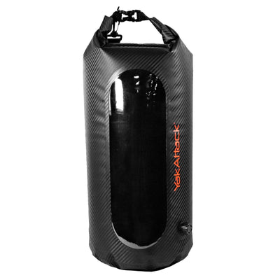 20L HD Roll-Top Drybag with Air Valve, Black Carbon