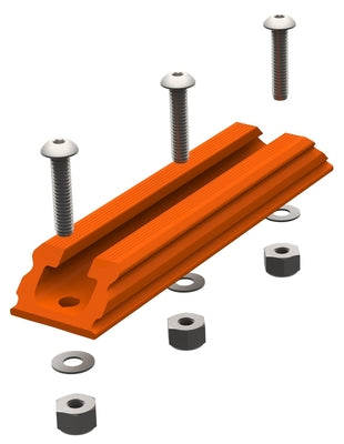 YakAttack GTSL90 GearTrac 4'' Orange - available at Trusty Sail & Paddle, Morehead City NC