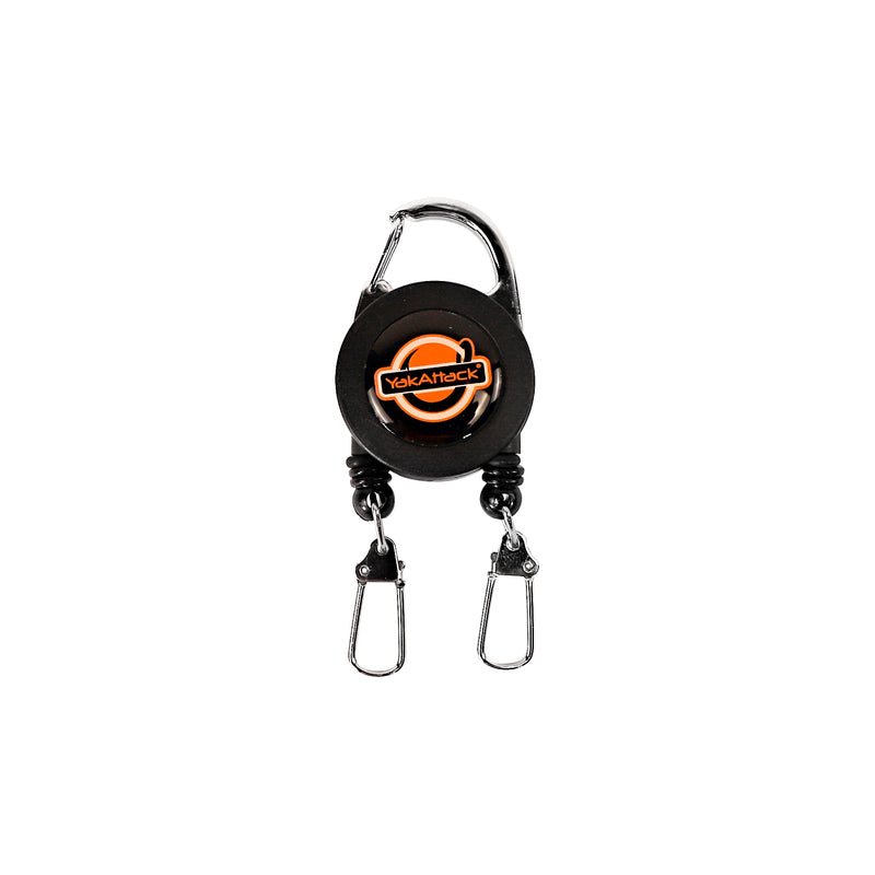 YakAttack Double Attachment Clip-on Retractor, Dual 18