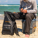 YakAttack 20L Roll-Top Drybag Backpack - Black Carbon - view 20