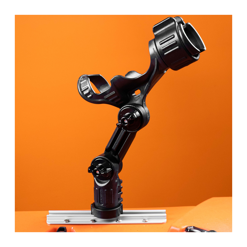 YakAttack Omega Pro™ Rod Holder with Track Mounted LockNLoad™ Mounting System - available at Trusty Sail & Paddle, Morehead City NC