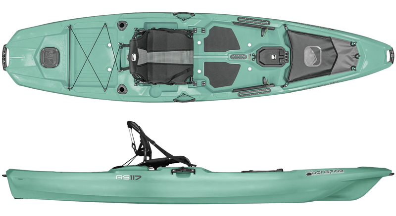 Bonafide Fishing Bonafide RS117 Paddle Kayak - available at Trusty Sail & Paddle, Morehead City NC