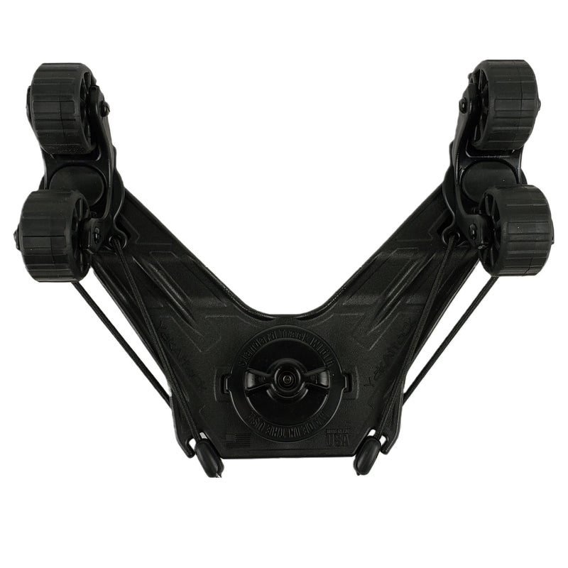 YakAttack DoubleHeader with dual ParkNPole RotoGrips, Black - available at Trusty Sail & Paddle, Morehead City NC